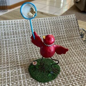 Russ Berrie Red bird figurine tweet along with me